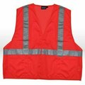 Erb Aware Wear, High visibility, Reflective, ANSI Class 2, Polyester woven msh fabric, 4X Large, Orange 14523